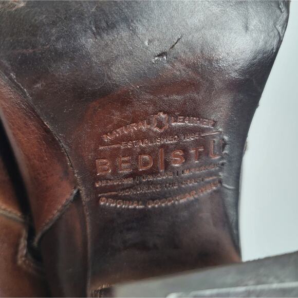 Bed Stu Brown Distressed Heeled Isla Booties 7 - Picture 10 of 14